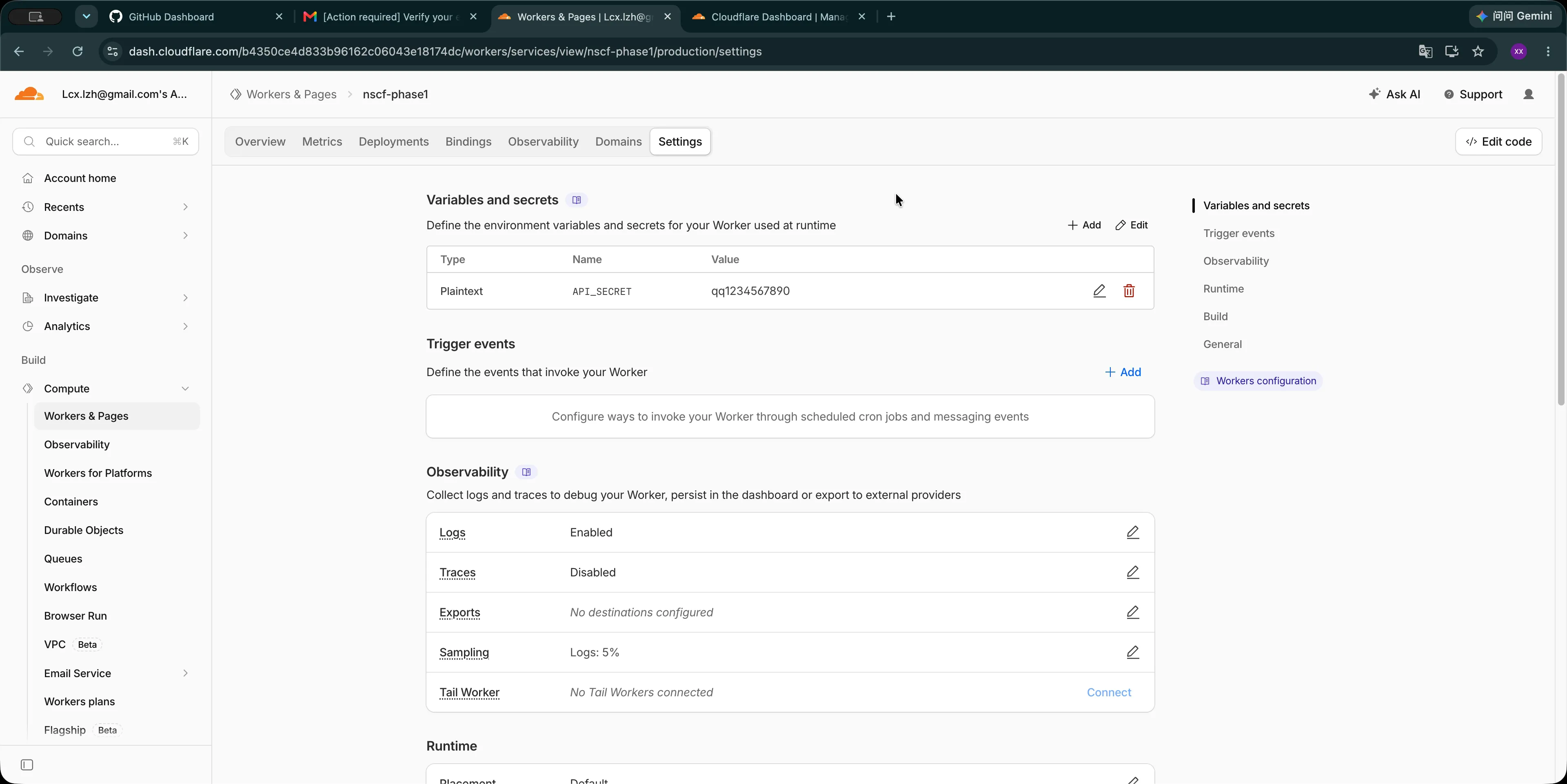 Manage Nightscout variables and secrets